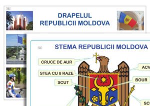 Drapelul și stema Republicii Moldova; planșe