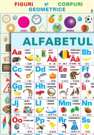 Alfabetul și figuri geometrice, planșe