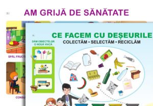 Am grijă de sănătate / Ce facem cu deșeurile; planșă