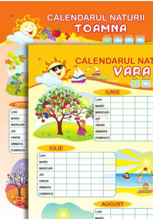Calendarul naturii. Toamna / Calendarul naturii. Vara; planșă