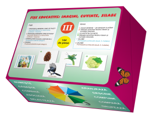 Fi​ș​e educative: imagini, cuvinte, silabe (III)