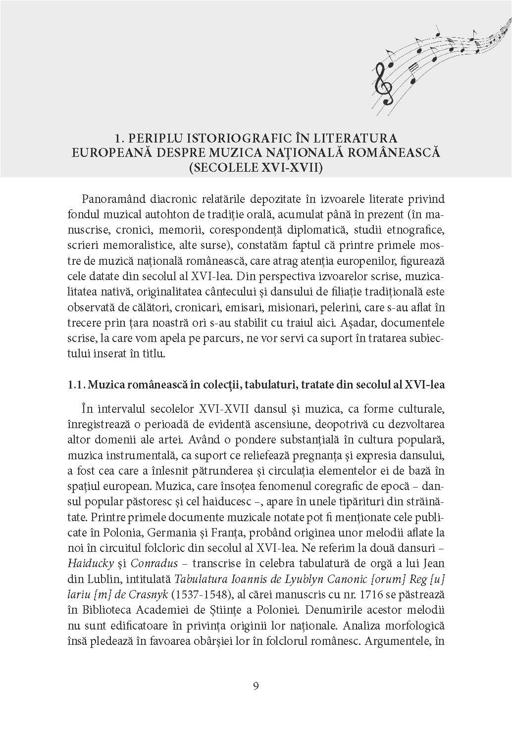 MĂRTURII DOCUMENTARE DESPRE MUZICA NAȚIONALĂ ÎN CULTURA EUROPEANĂ (secolele XVI-XX) - imagine 5
